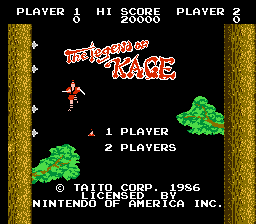 Legend of Kage screenshot 3 for NES